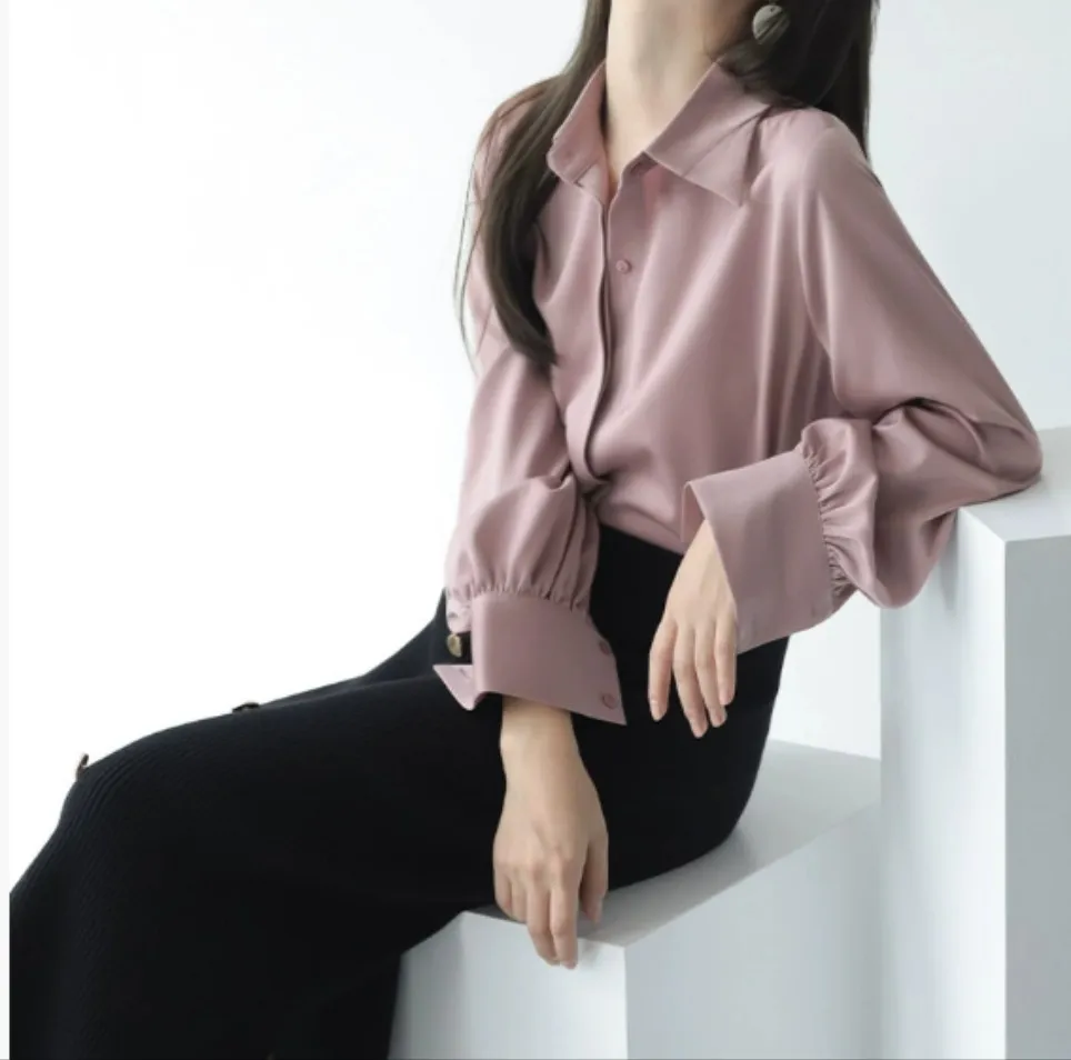 Women's New Loose Large Size Cardigan Chiffon Shirt - Purple - View 1