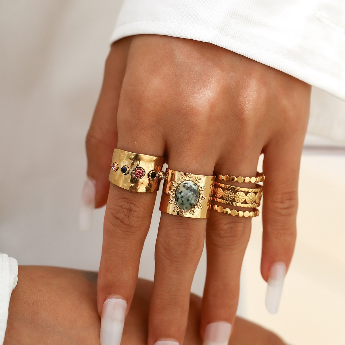 3 Pcs Boho Rings Set
