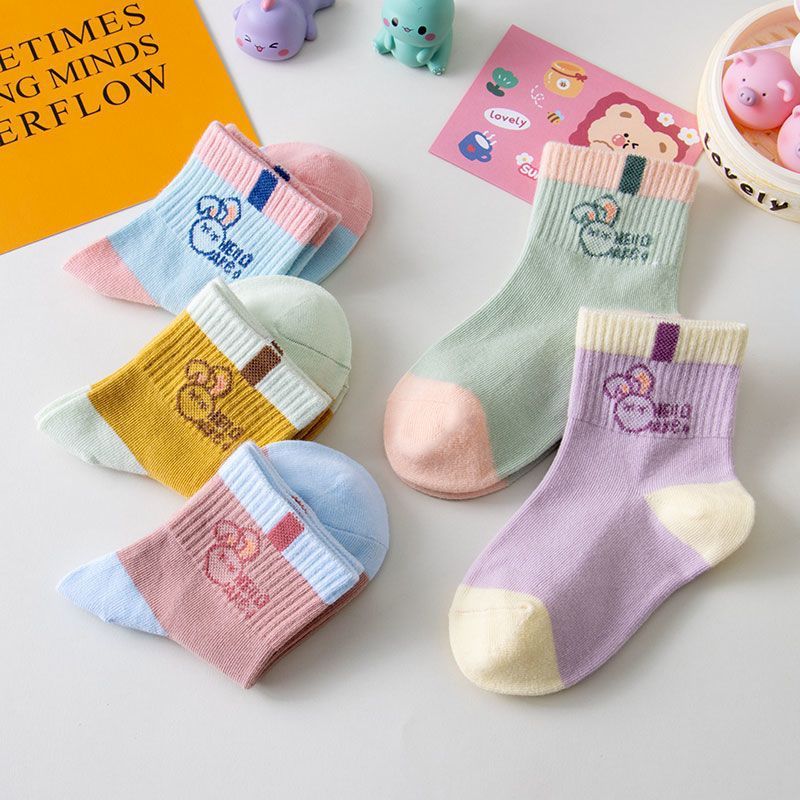 Cartoon Girl Sport Mid-calf Length Sock