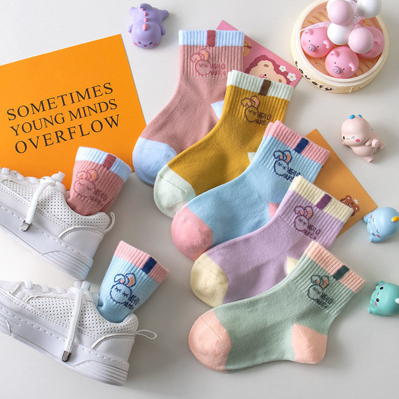 Cartoon Girl Sport Mid-calf Length Sock