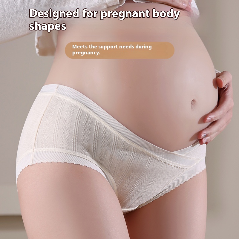 Women's Pregnant Women's Underpants Cotton Low Waist