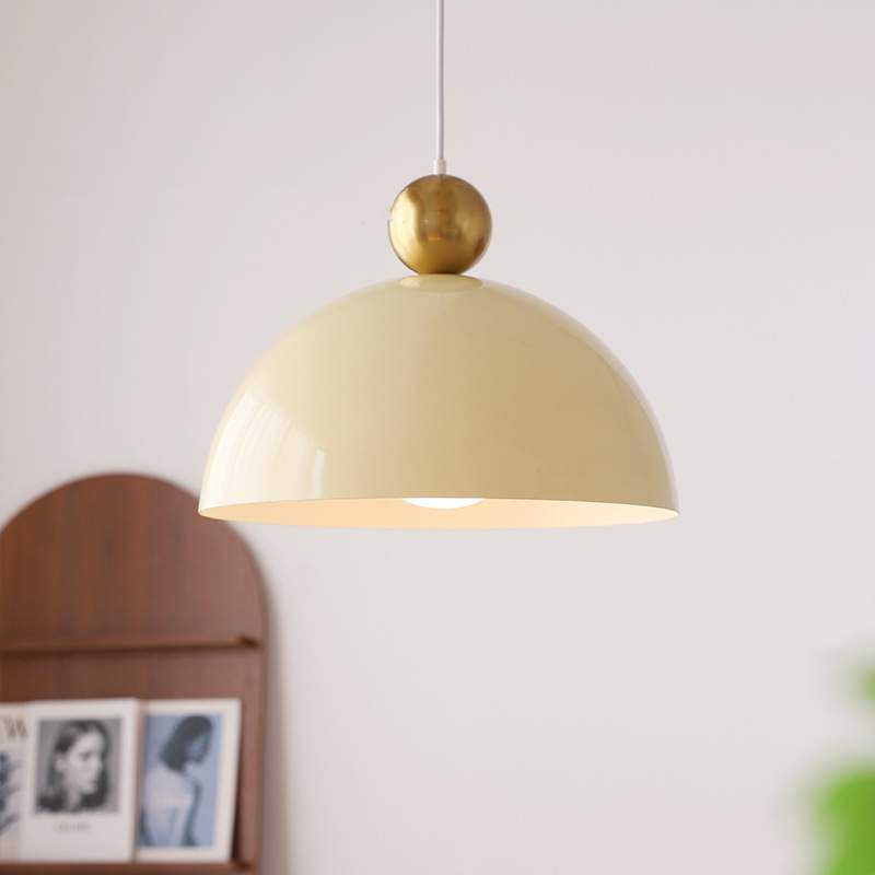 Retro Semicircle Chandelier Simple Dining-room Lamp