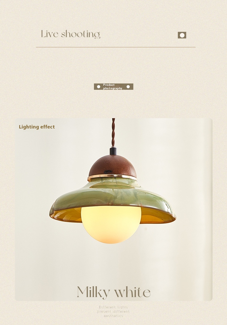 Ceramic Lamp Retro Dining Room Bedroom Bedside Small Droplight