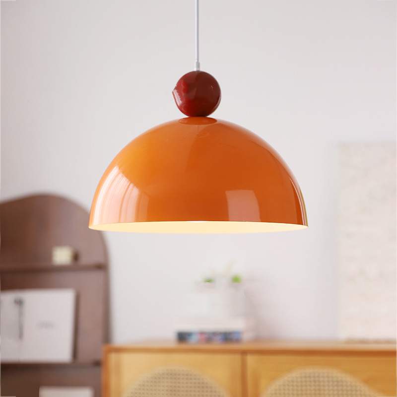 Retro Semicircle Chandelier Simple Dining-room Lamp