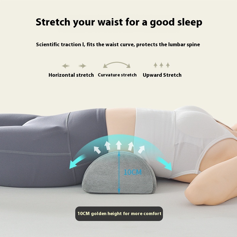 وسادة قدم أسطوانية نصفية للراحة المكتبية بوسادة دعم عالية الارتداد