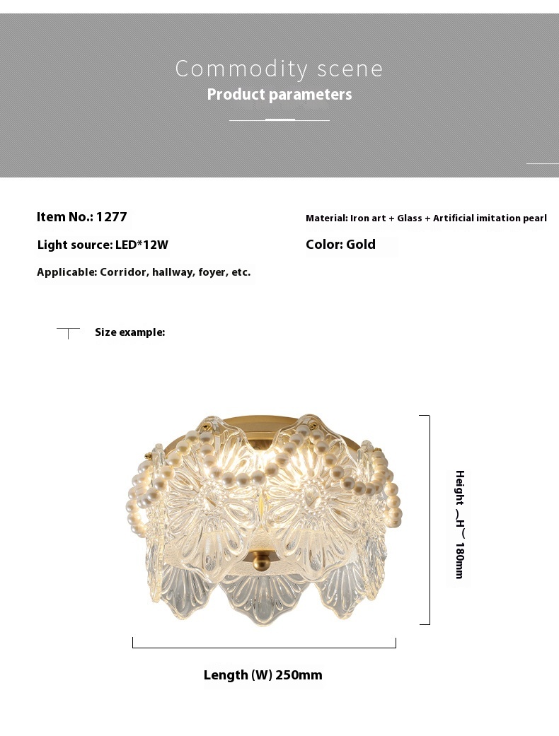 Retro Balcony Aisle Ceiling Lamp Entrance Door Lamps