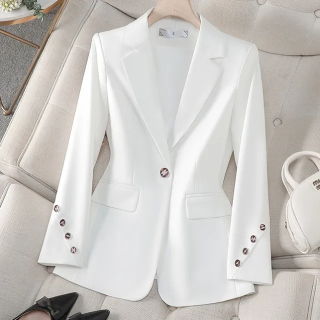 Women's Spring And Autumn New High grade Small Suit Beige - Shop at LoveMi