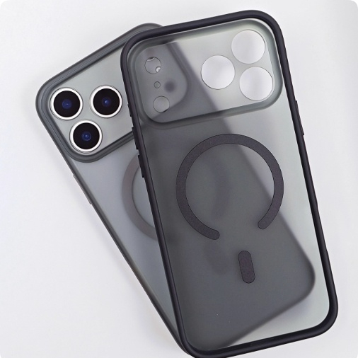 Magnetic Skin-feel Mobile Phone Case Fine Hole Lens Full Cover Anti-fall