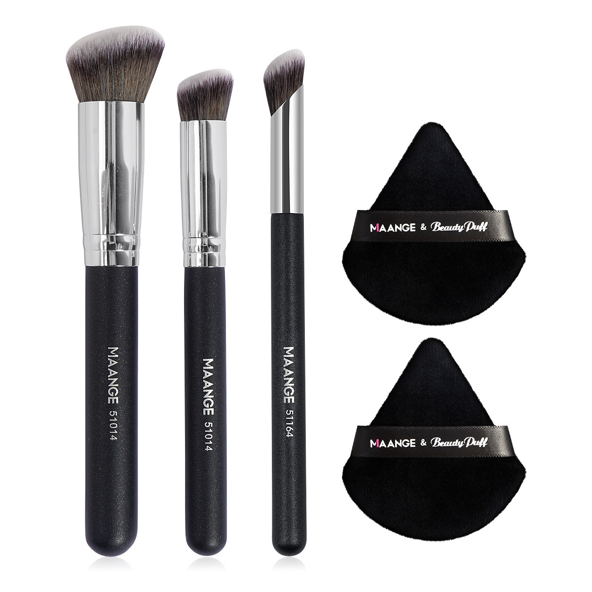 Makeup Brush Triangle Powder Puff Set 7