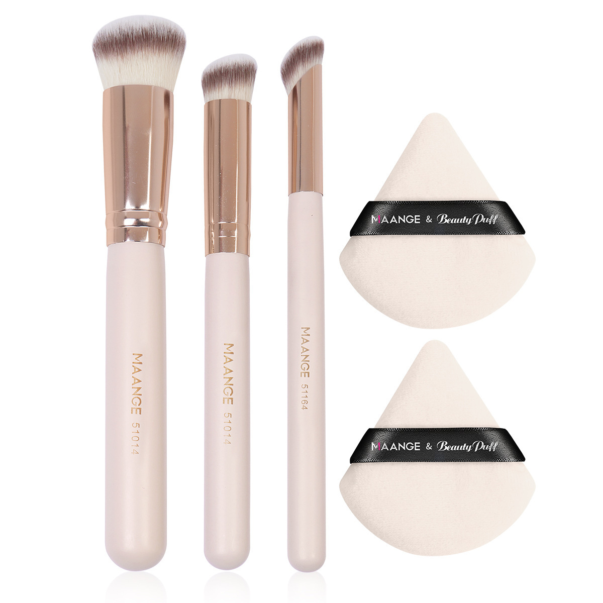 Makeup Brush Triangle Powder Puff Set 5