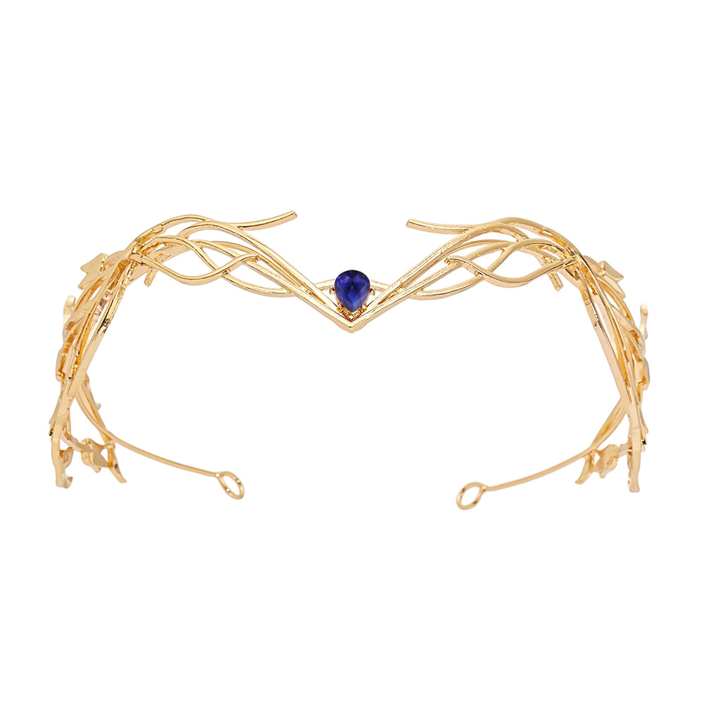 Goddess Warrior Leaves Forehead Ornament Headdress Alloy 3