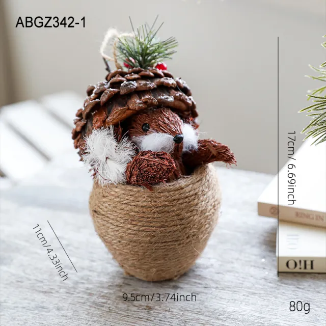 New Christmas Decorations Simulation Squirrel Brown - Shop at LoveMi