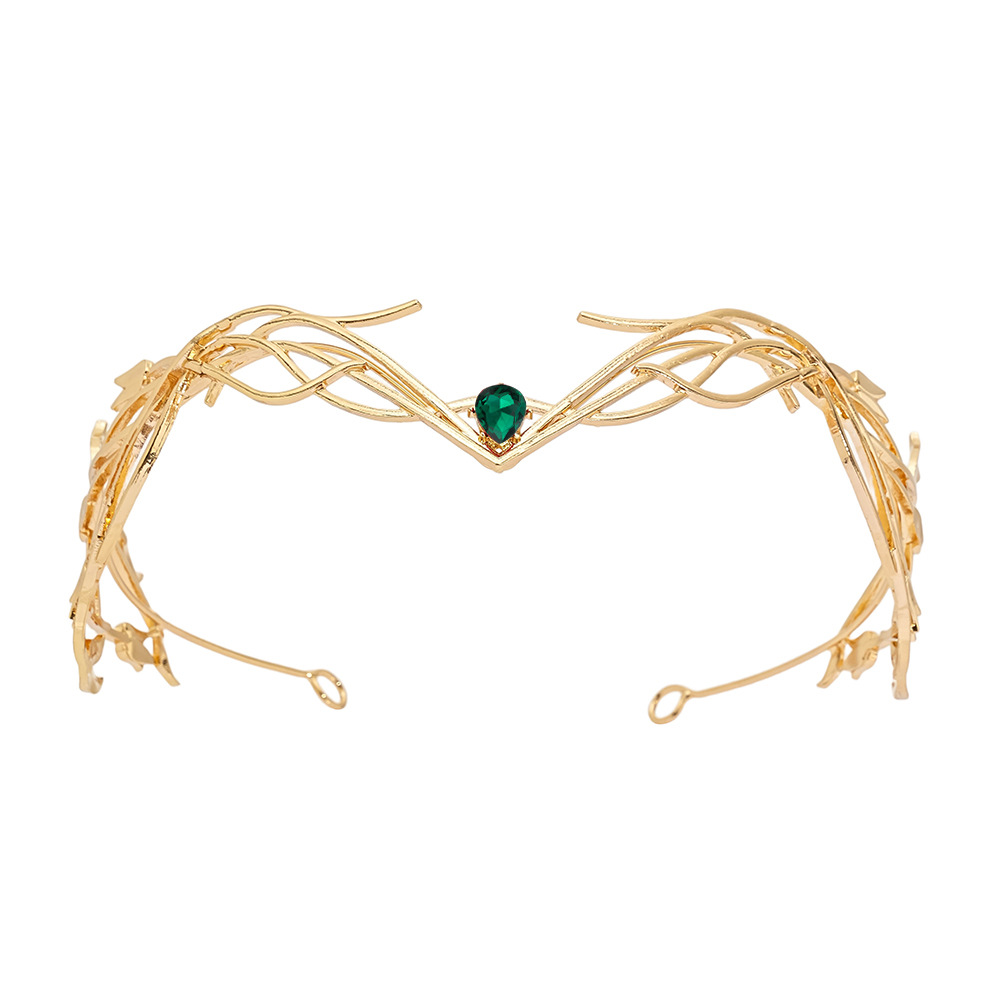 Goddess Warrior Leaves Forehead Ornament Headdress Alloy 4