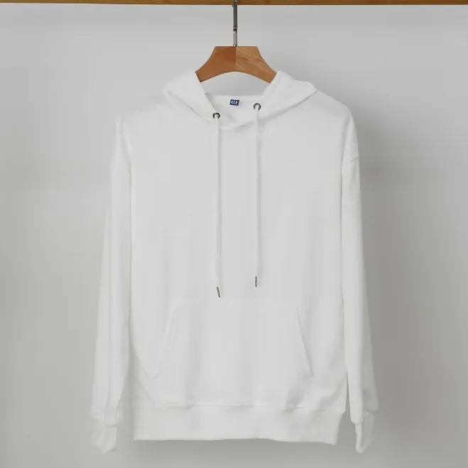 Men's Long-sleeved Hooded Coat - White