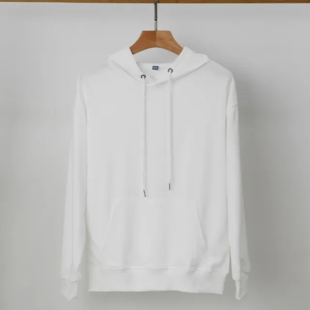 Men's Long sleeved Hooded Coat White - Shop at LoveMi