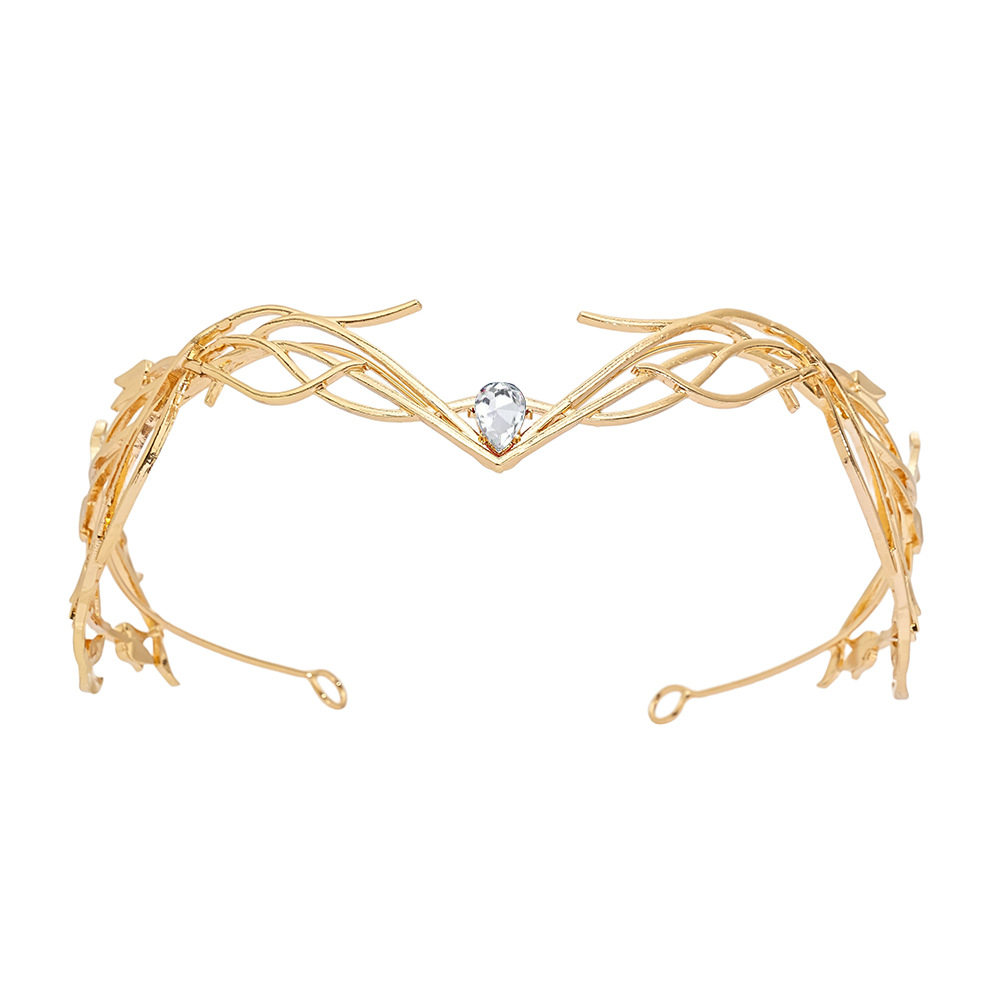 Goddess Warrior Leaves Forehead Ornament Headdress Alloy