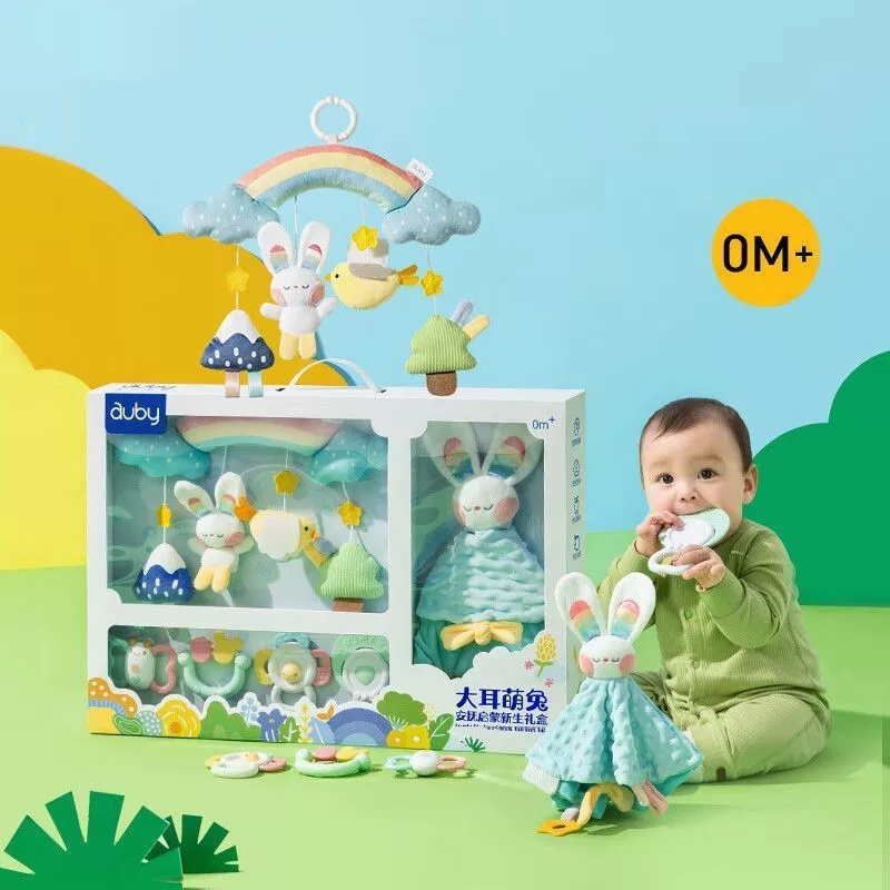 Newborn Soothing Rattle Teether Baby Early Education Educational Toy Gift