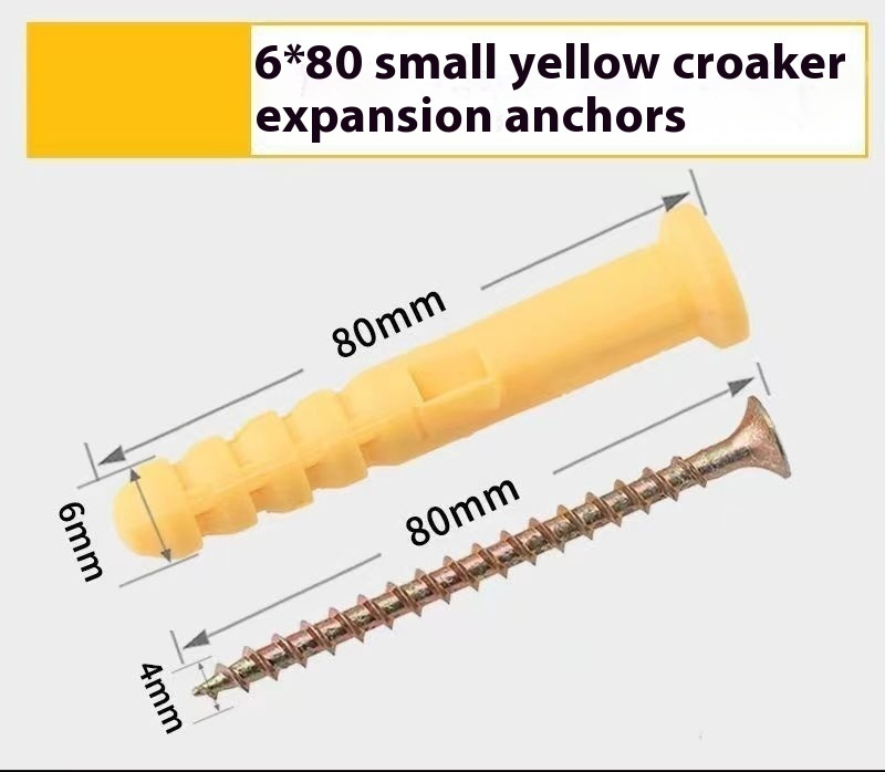 Little Yellow Croaker Plastic Expansion Bolts Nylon Expansion Pipe - Image 2
