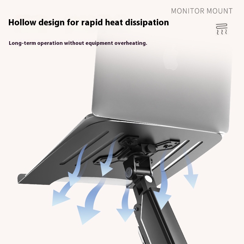 Laptop Support Suspended Cooling Desktop Height Increasing Mechanical Arm Base