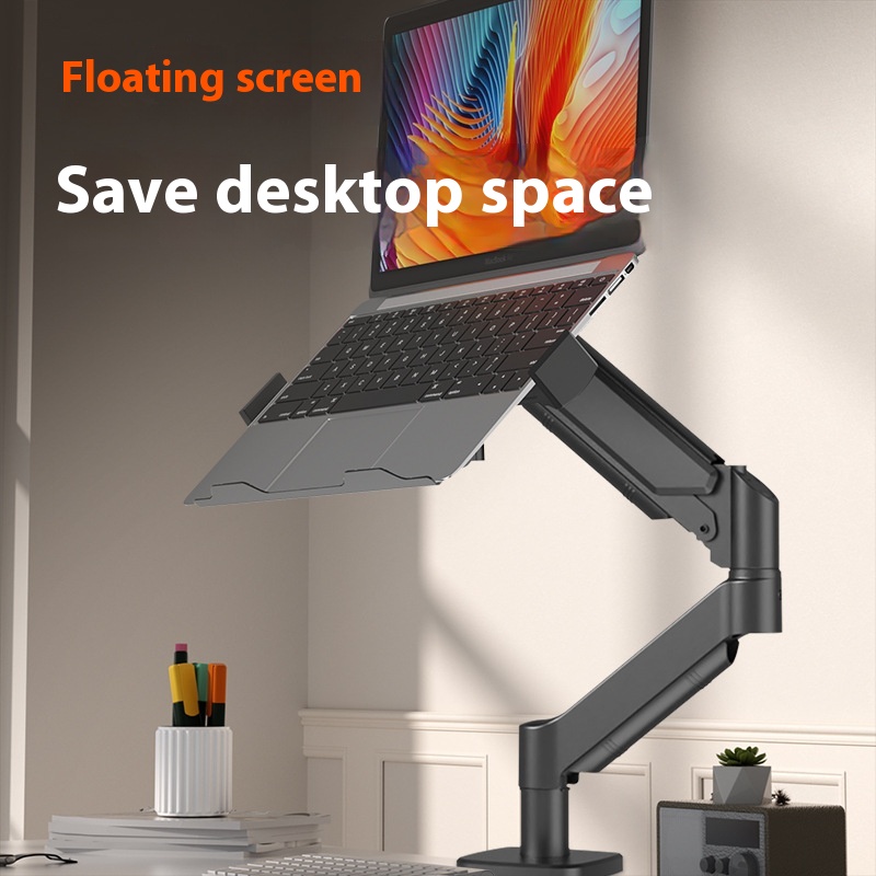 Laptop Support Suspended Cooling Desktop Height Increasing Mechanical Arm Base