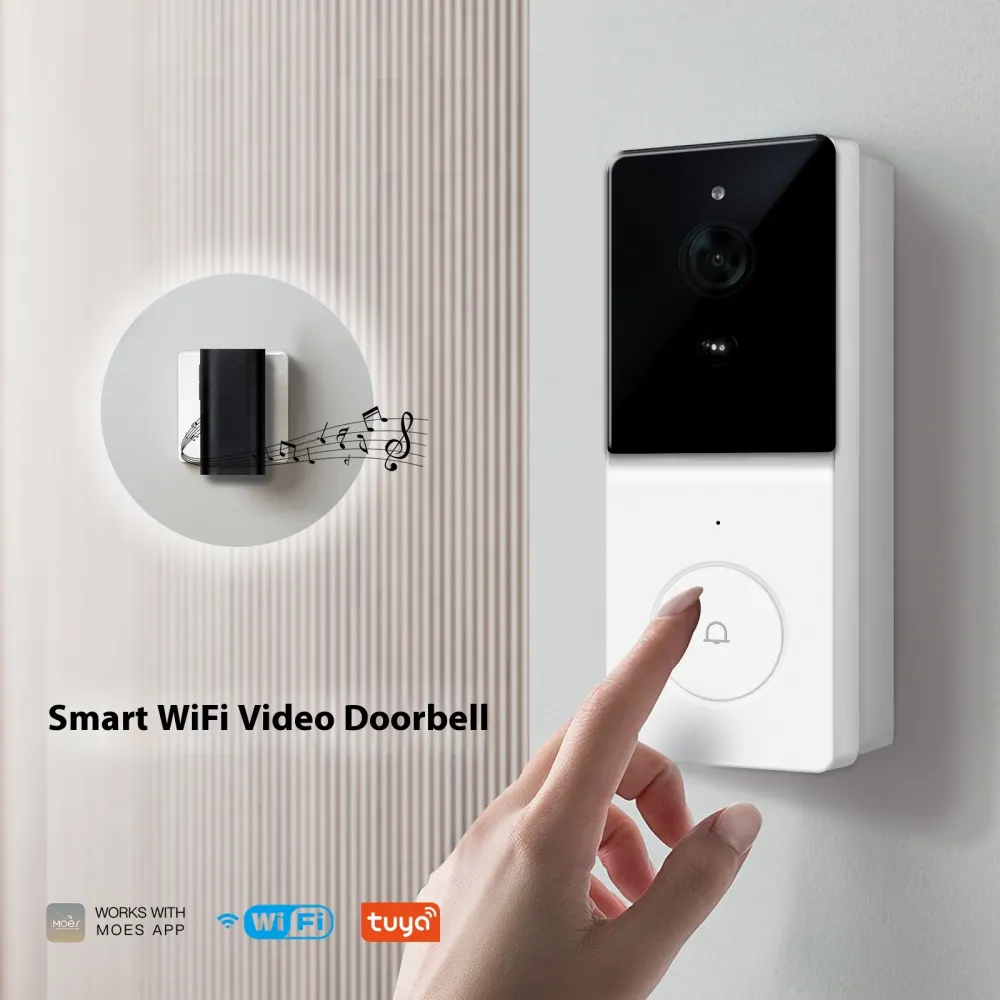 Smart Home WiFi Video Doorbell Camera Two-way Audio Intercom