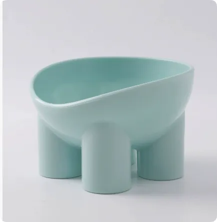 Dog Cat Bowls Stress Free Pet Feeder And Waterer With Base Anti-Vomiting Tilted Raised Nonslip - Lake Blue - View 1