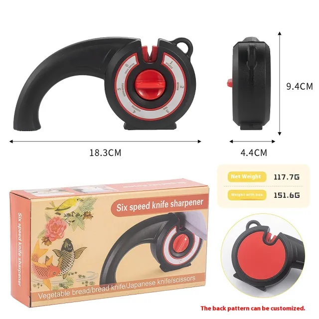 Six in one Sharpener Household Multi function Black - Shop at LoveMi