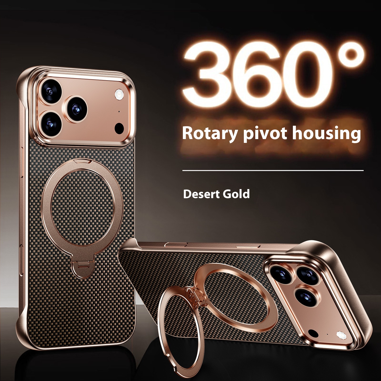 Suitable For 171615Promax Aramid Fiber  Bracket Frameless Phone Case