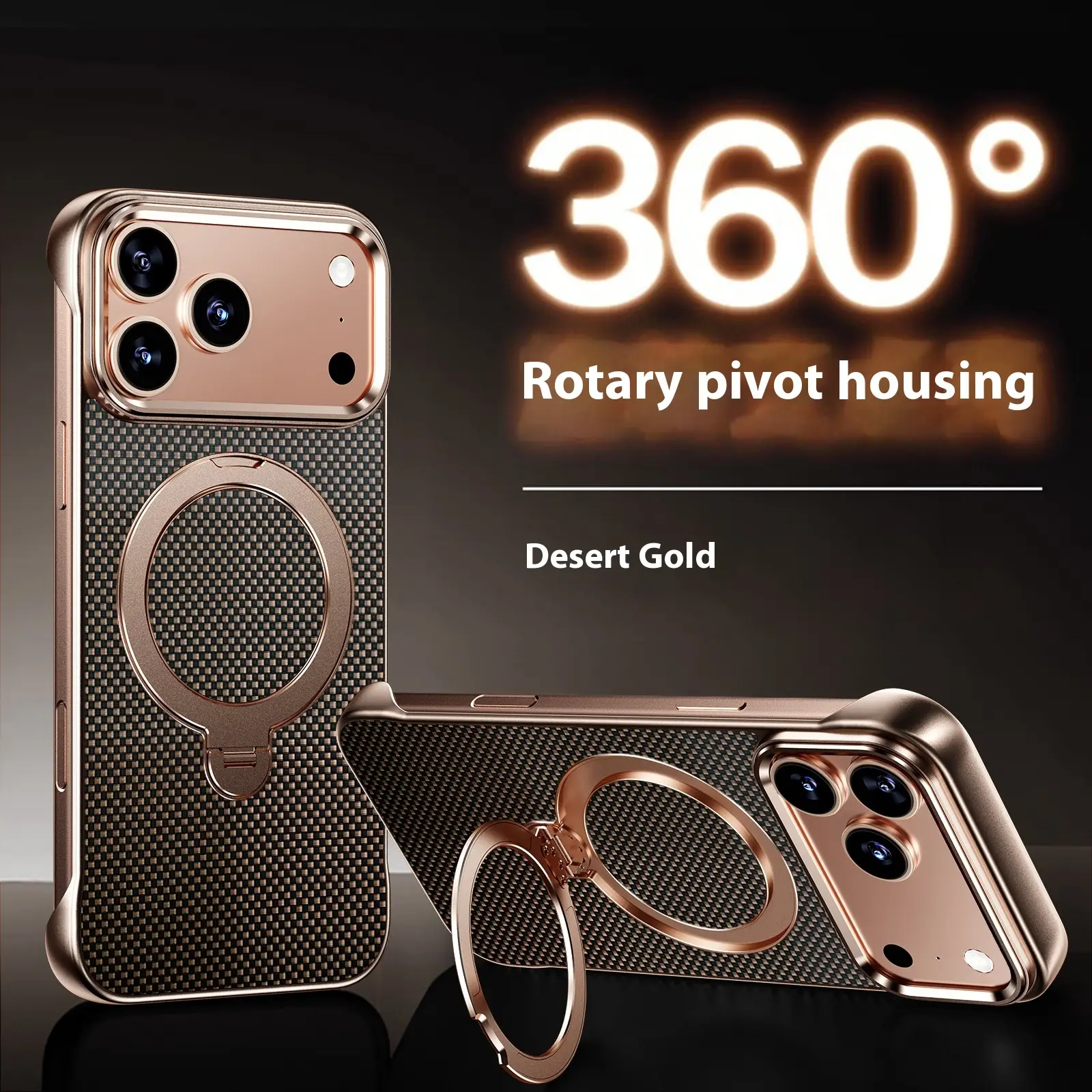 Suitable For 171615Promax Aramid Fiber  Bracket Frameless Phone Case