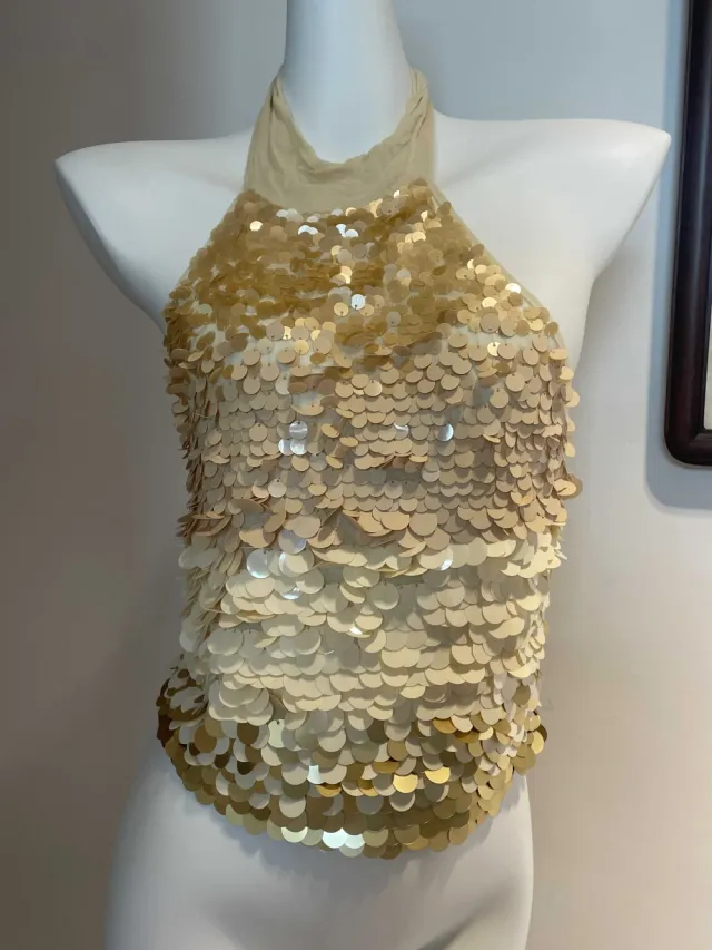 Women's Sleeveless Halter Camisole Gold - Shop at LoveMi