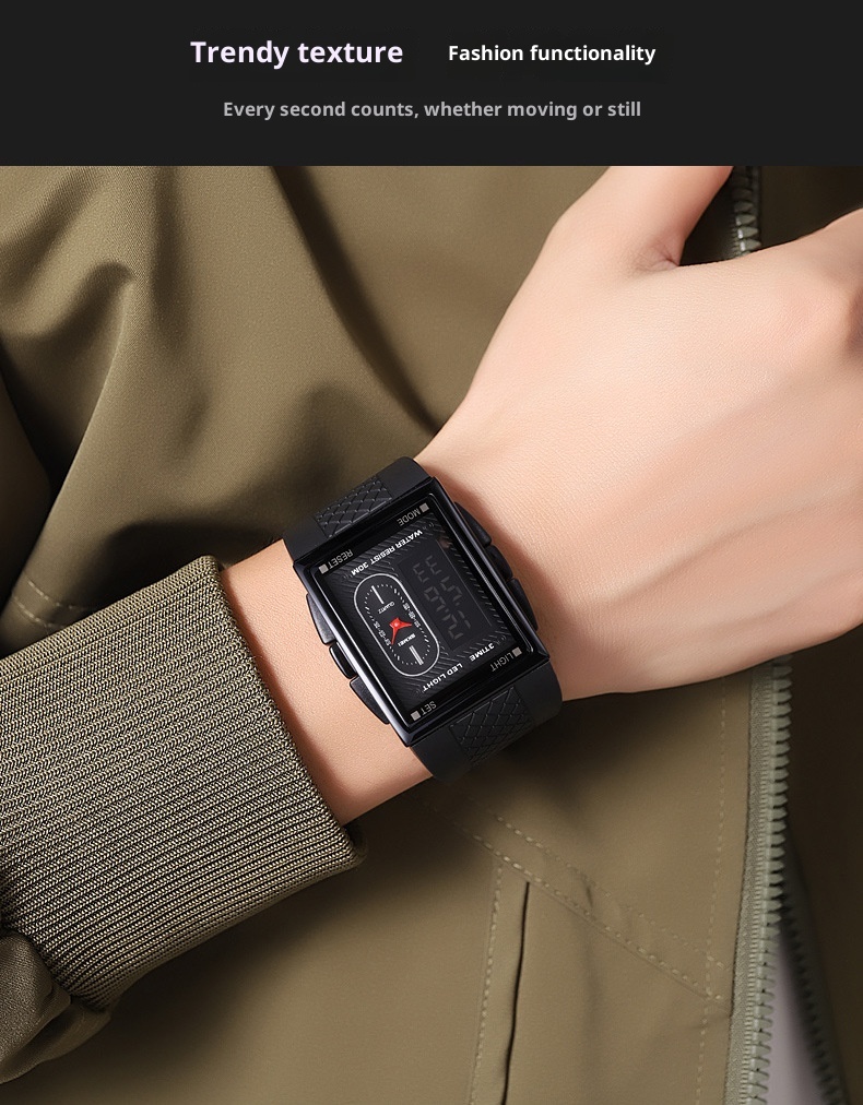 Skmei 2213 Analog Digital Square watch for Men