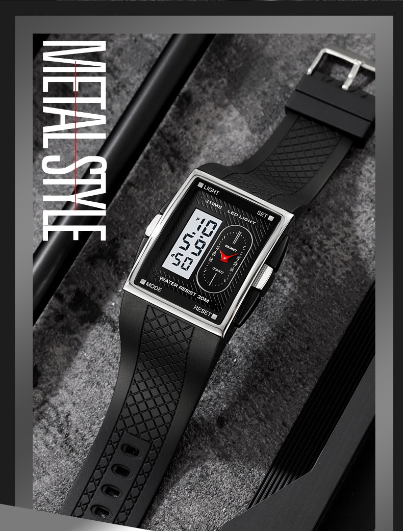 Skmei 2213 Analog Digital Square watch for Men