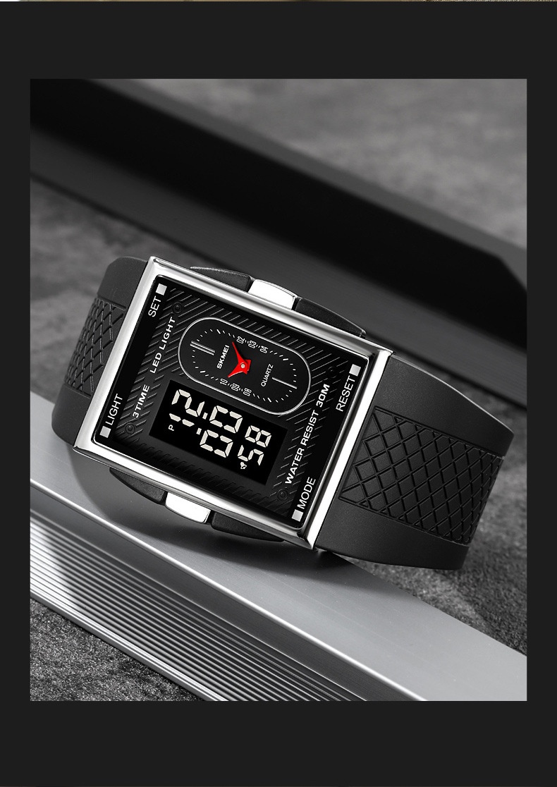 Skmei 2213 Analog Digital Square watch for Men