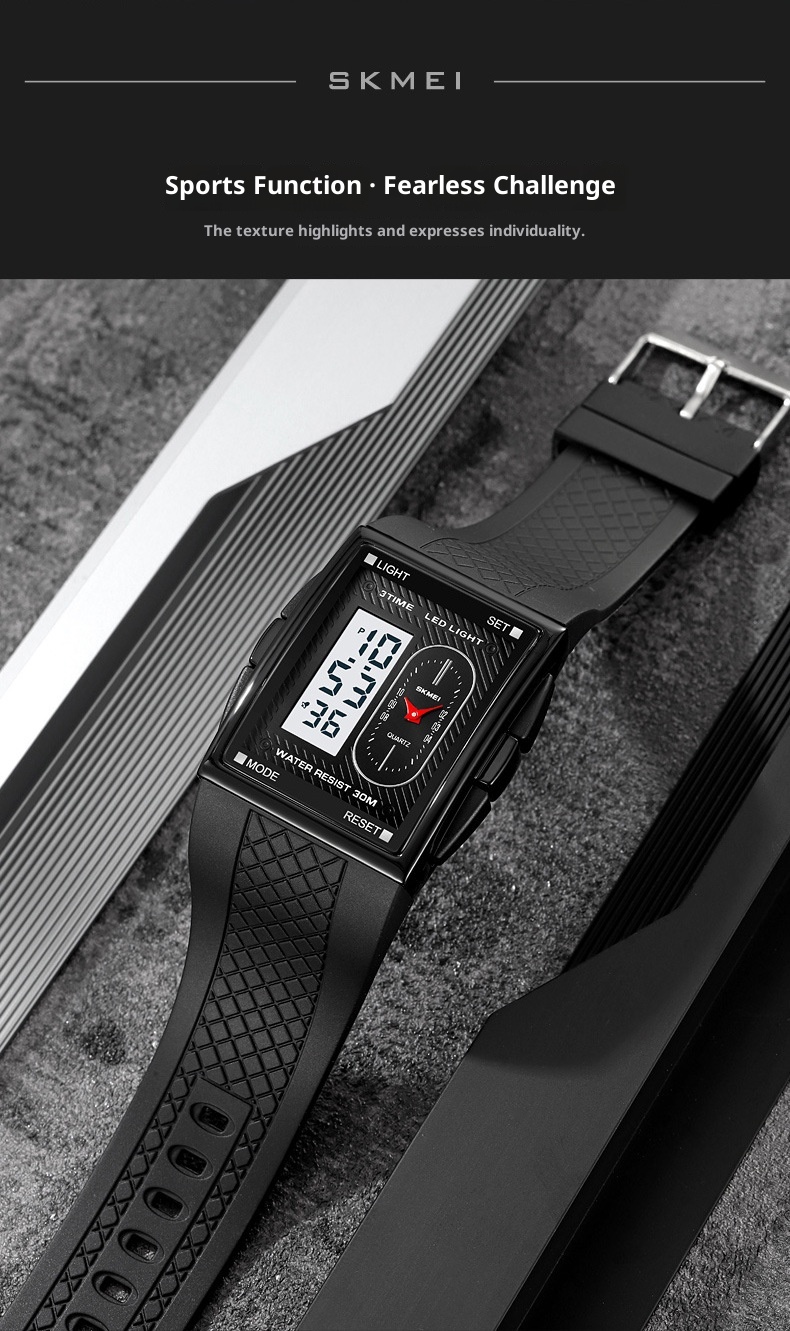 Skmei 2213 Analog Digital Square watch for Men