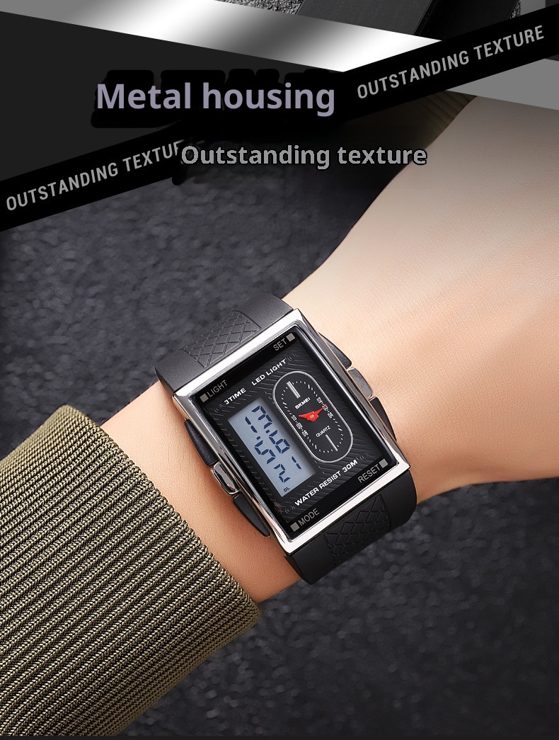 Skmei 2213 Analog Digital Square watch for Men