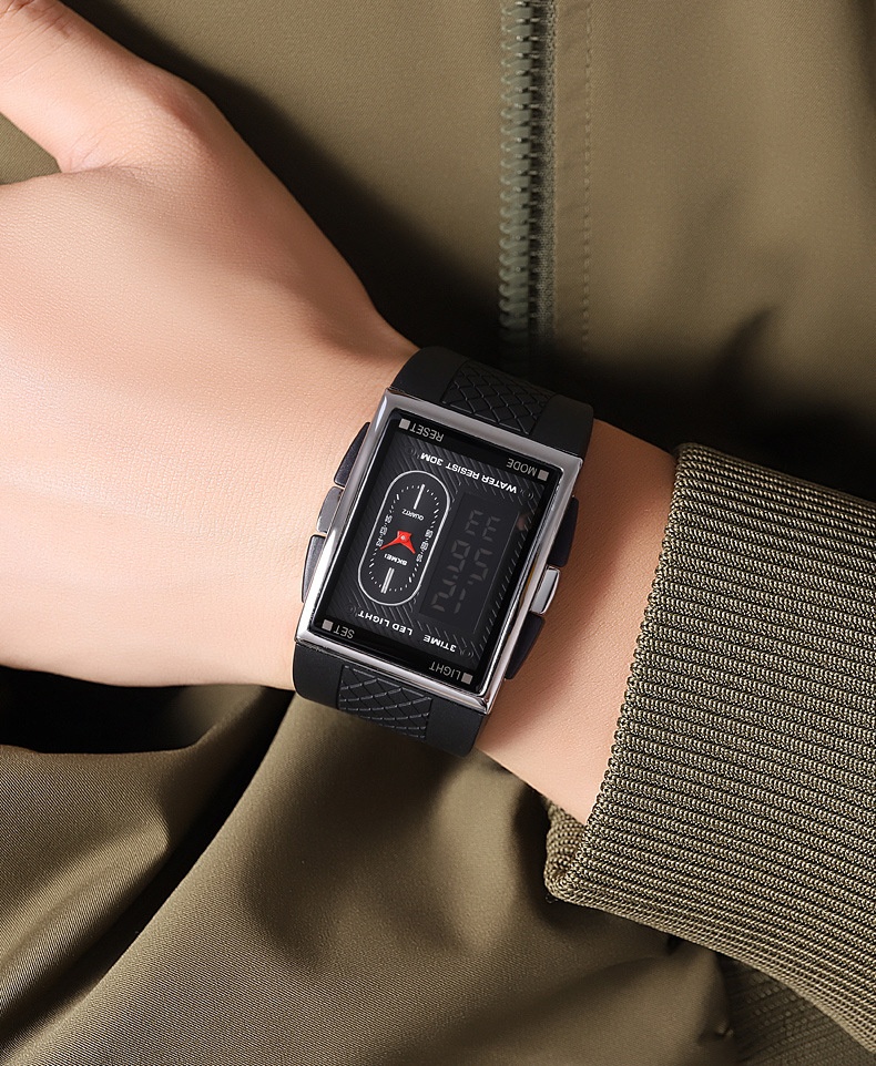 Skmei 2213 Analog Digital Square watch for Men