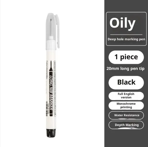 Multi Color Deep Hole Long Head Marking Pen English Version - Shop at LoveMi