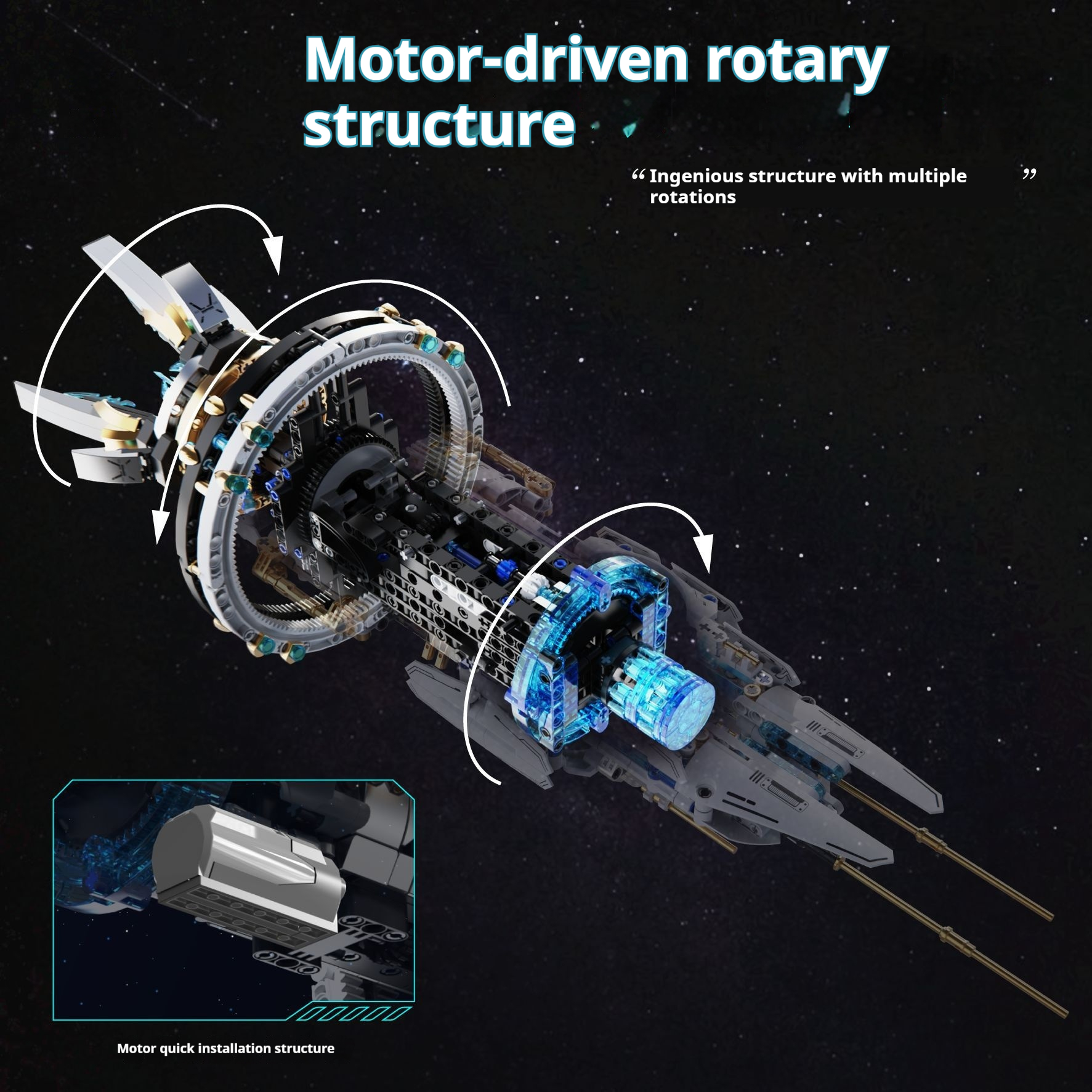 Space Explorer Spacecraft High Difficulty Assembling Toys
