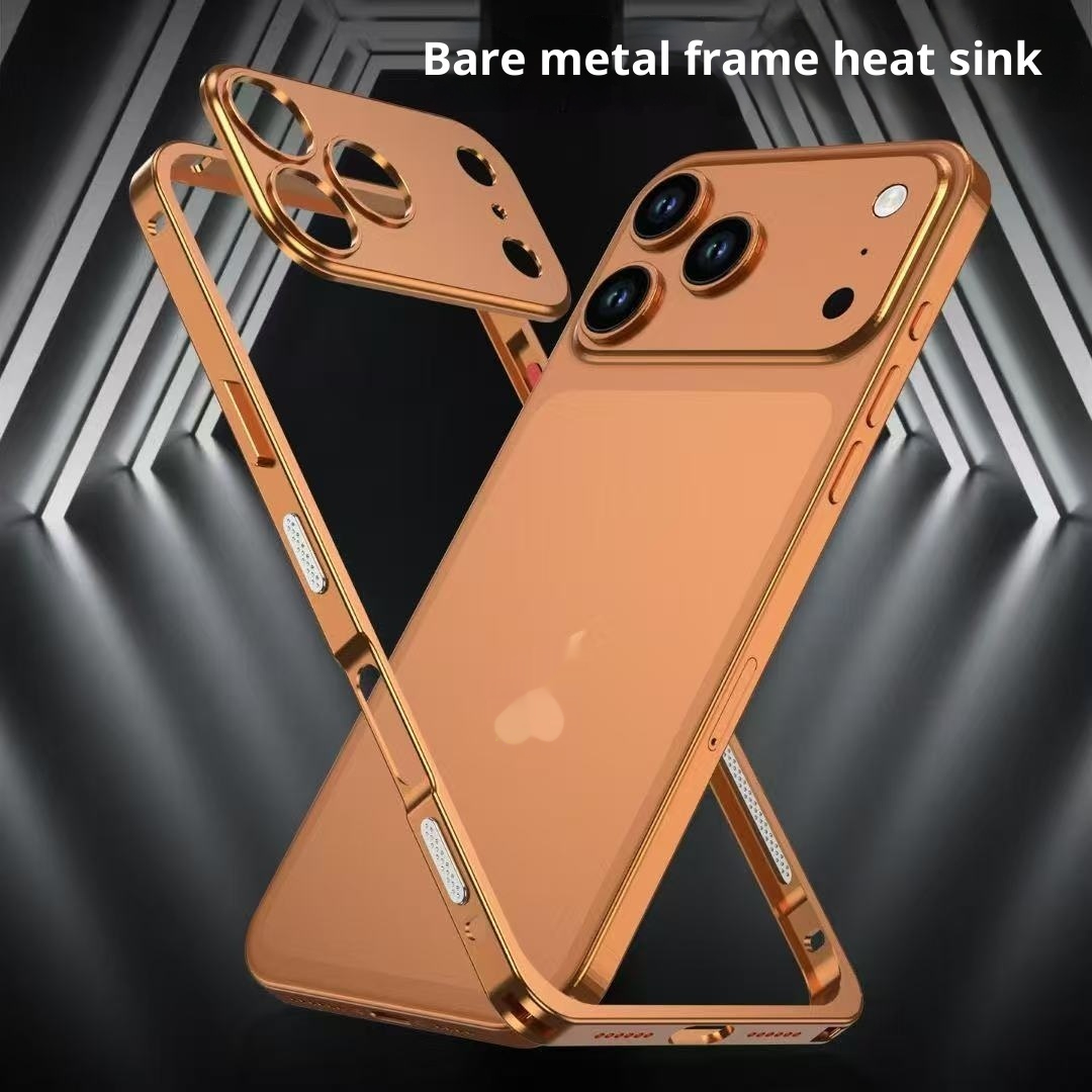 Suitable For 1716promax Seahorse Buckle Frame With Lens Phone Case 15 Metal