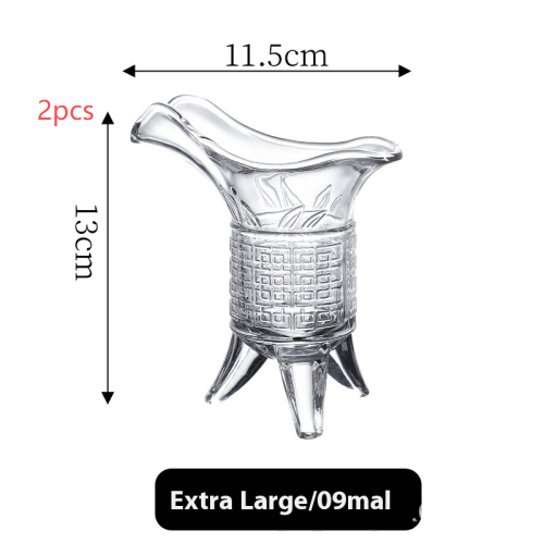 Creative Simple Printing Glass Wine Glass Suit Increase 2Pcs - Shop at LoveMi