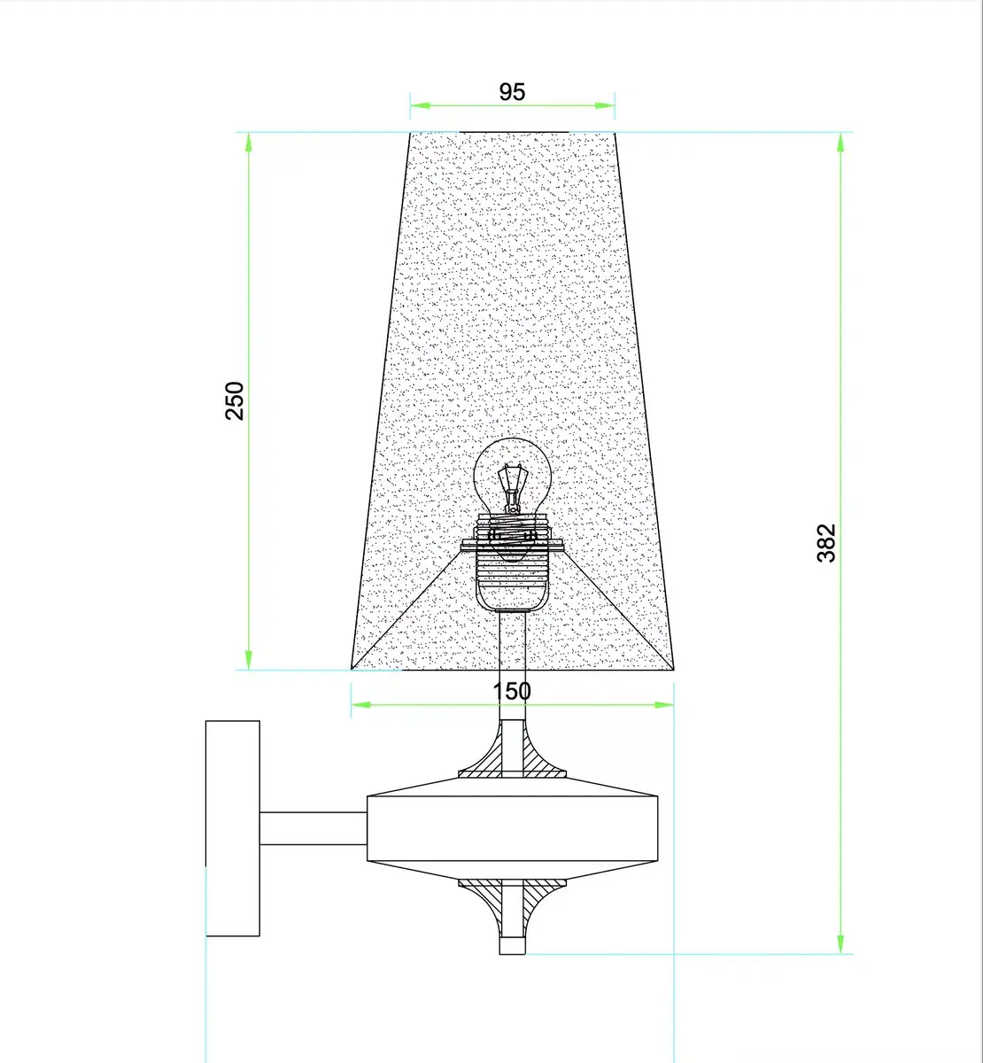 French Bedroom Retro Bedside Corridor Light
