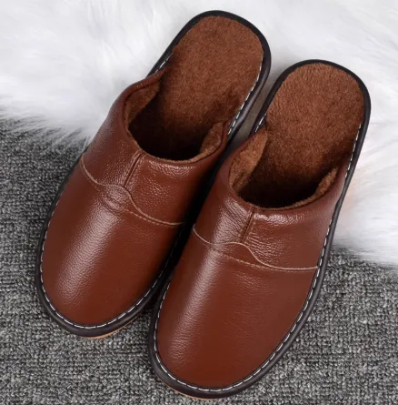 Indoor Non Slip Home Cotton Slippers Coffee - Shop at LoveMi
