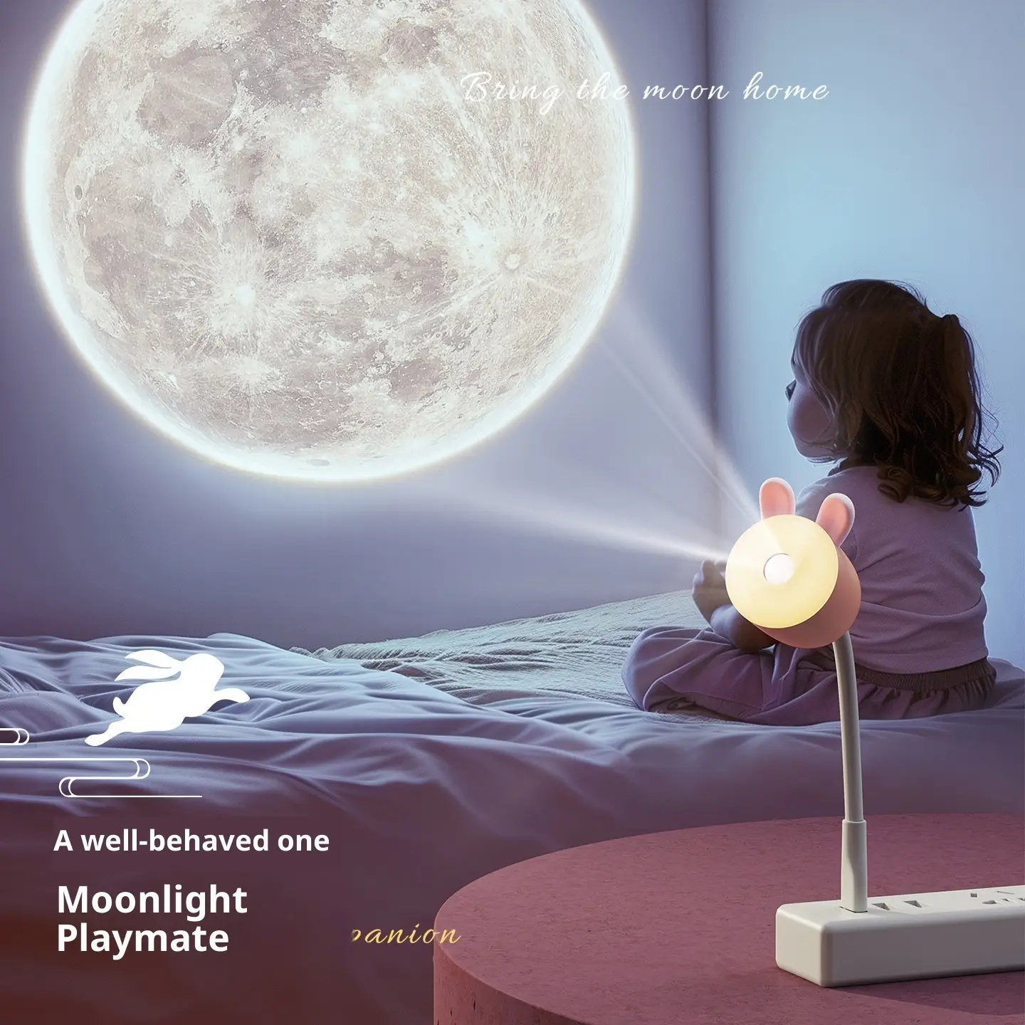 Lunar Projection Lamp USB Plug-in Voice Remote Control