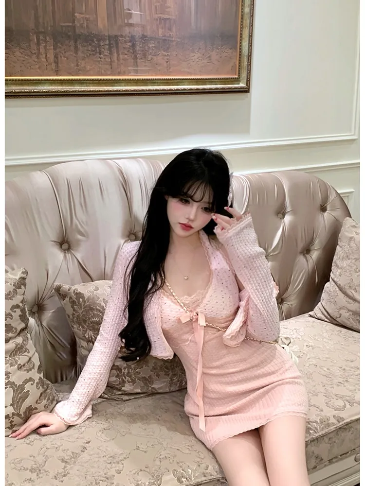 Women's Slim-fit Slimming Dress Cardigan - Cardigan
