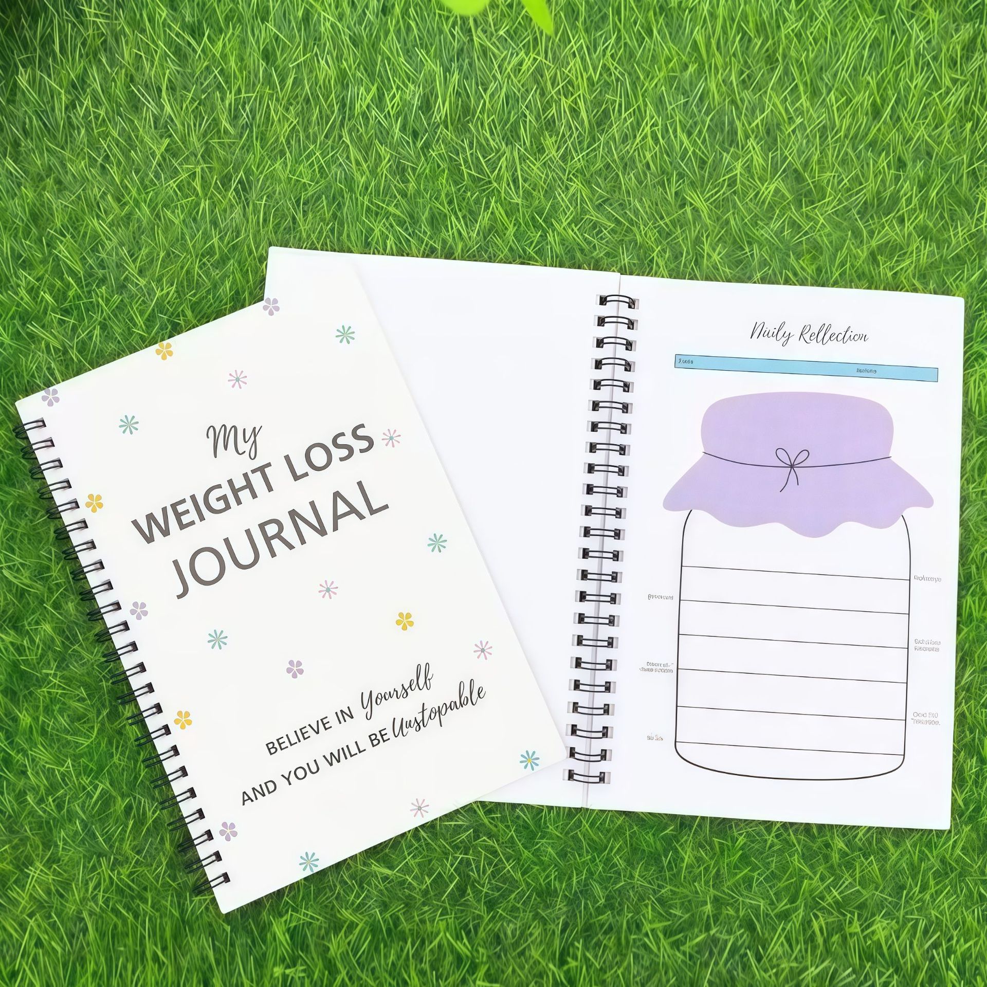Household Portable Weight Loss Diary Plan Notebook