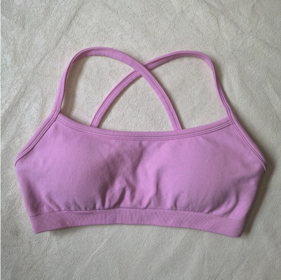 Halter Backless Bra High Waist Peach Sports Shorts Suit Bubble Powder Bra - Shop at LoveMi