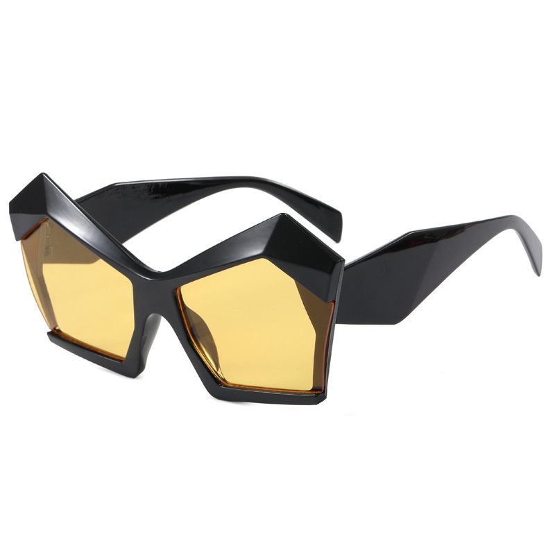 Cat's Eye Polygon Large Rim Sunglasses Female - Image 8