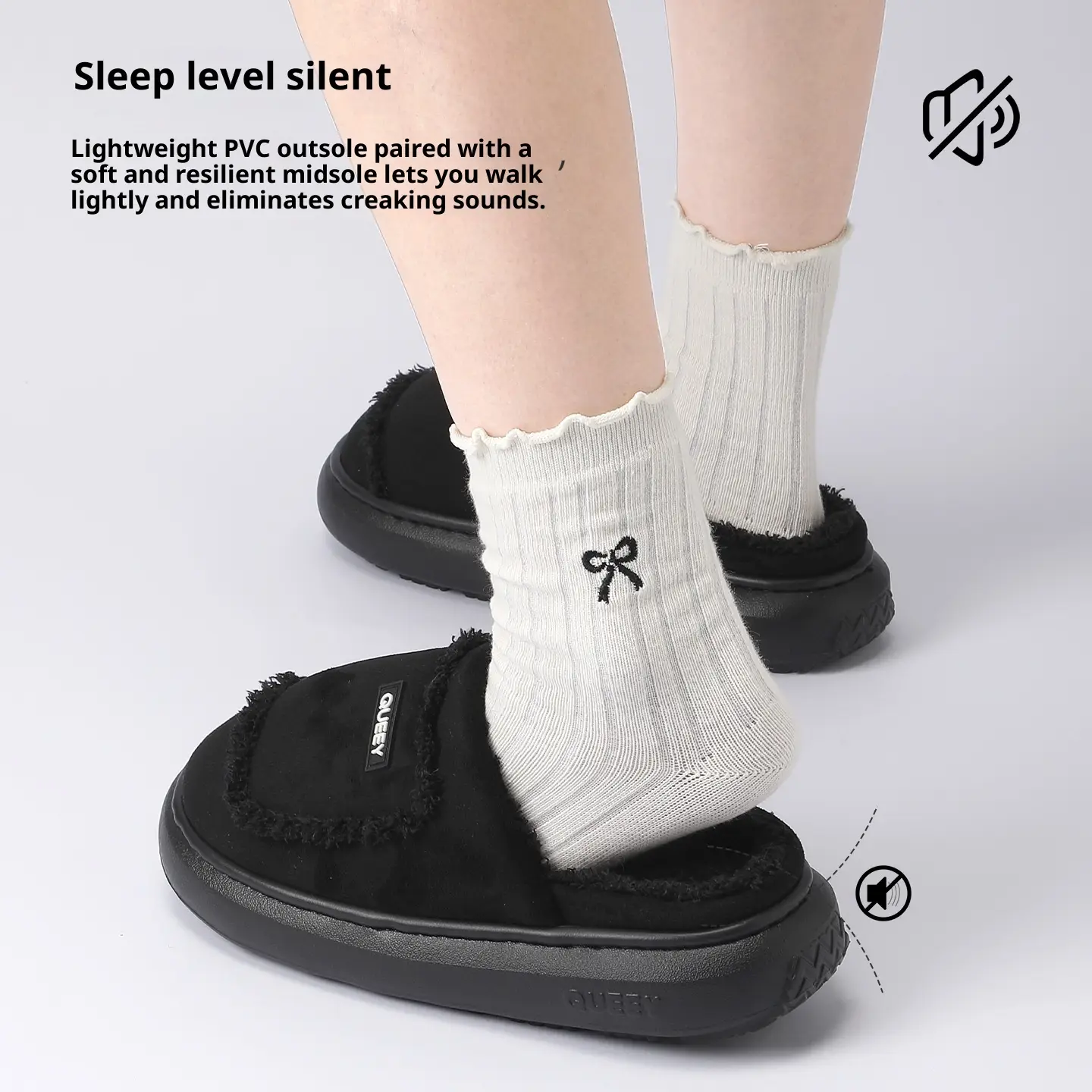 Women's Warm Non-slip Suede Cotton Slippers
