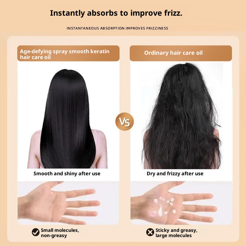 Compliant Keratin Styling Cream Improve Frizzy Hair 3