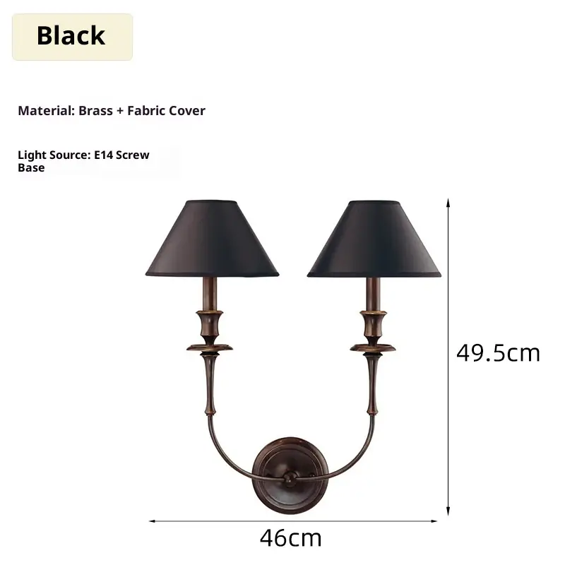 Wall Lamp Copper Living Room Background Wall Bedroom Bedside Lamp